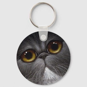 BICOLOR PERSIAN CAT Keychain