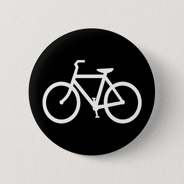 Bicycle 6 Cm Round Badge (Front)