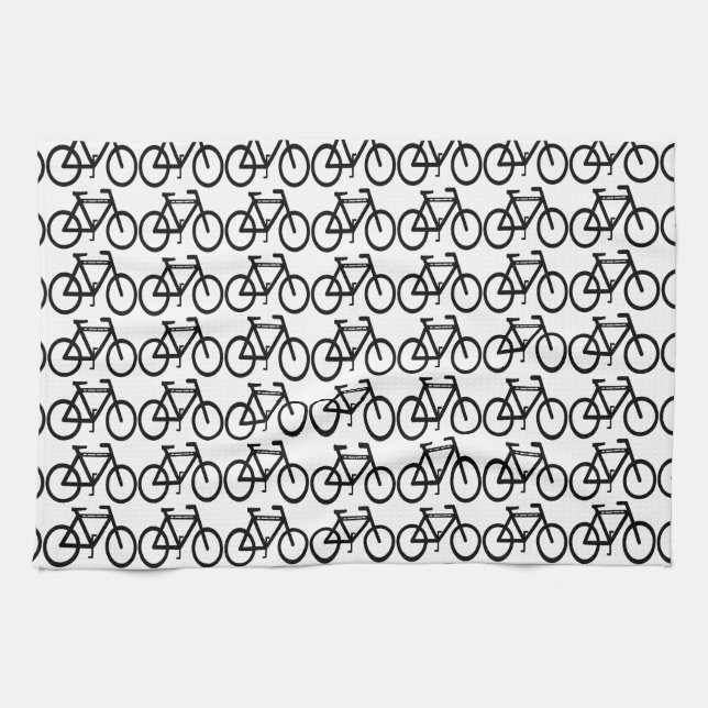 Bicycle Abstract Tea Towel (Horizontal)