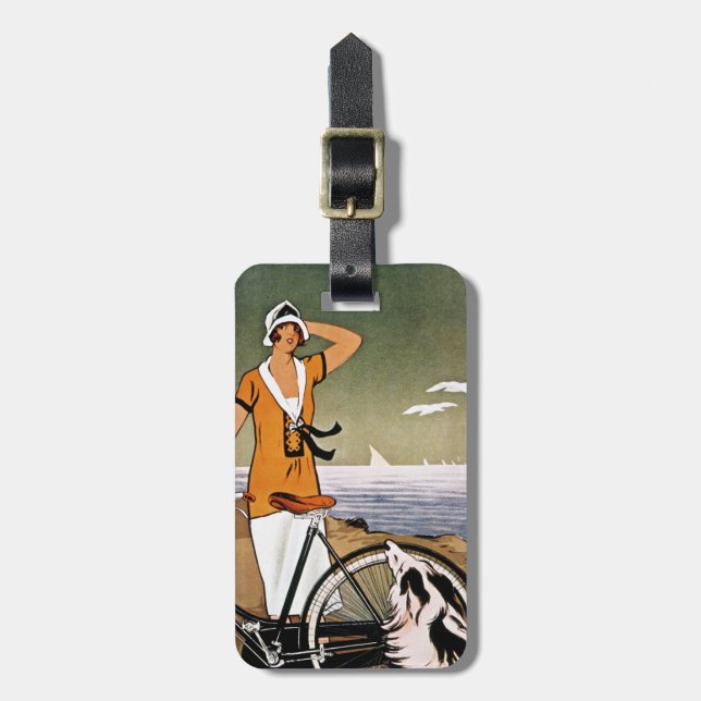Bicycle Ad, 1925 Luggage Tag (Front Vertical)