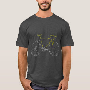 Bicycle Anatomy   Cool  for Cyclist T-Shirt