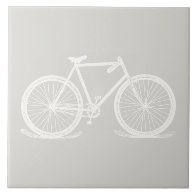 Bicycle Art CUSTOM COLOR Ceramic Tile (Front)