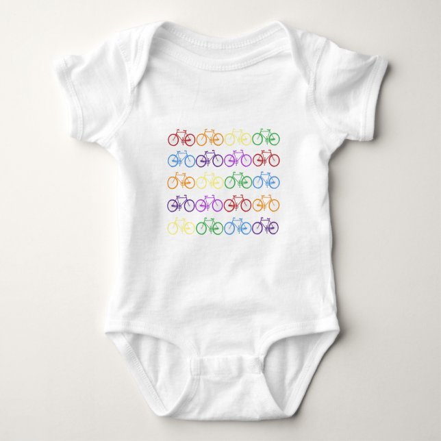 bicycle baby bodysuit (Front)