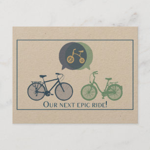 Bicycle Baby Shower Invitation