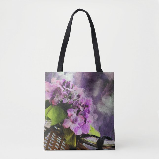 'Bicycle & Basket' Tote Bag lk (Front)