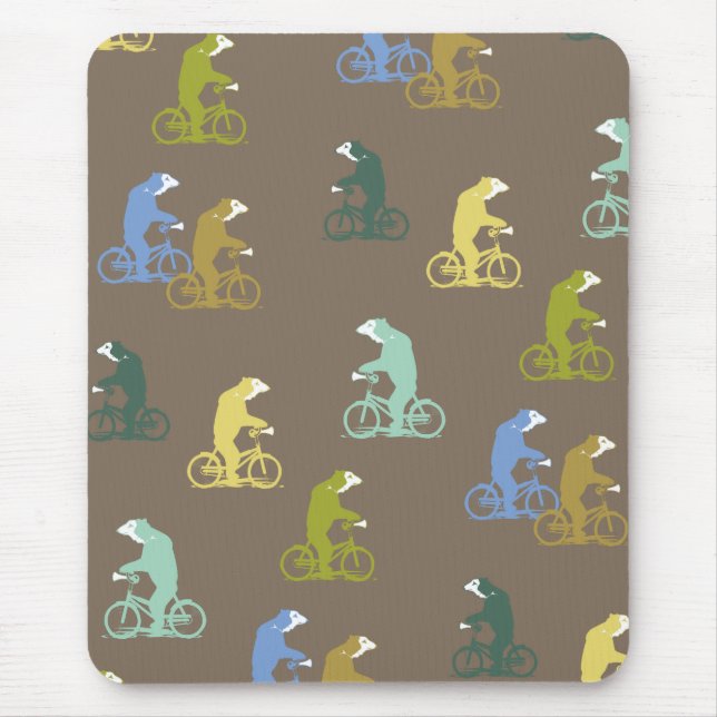 Bicycle Bears Mousepad (Front)