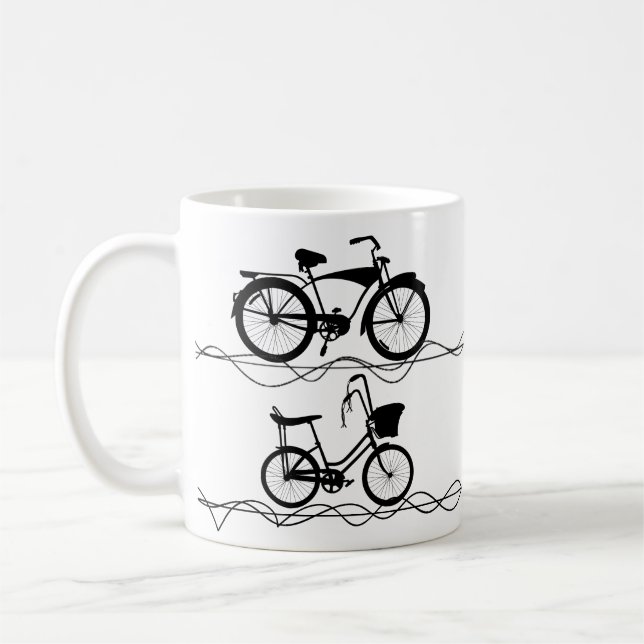 Bicycle Bicycle Black 1 Coffee Mug (Left)