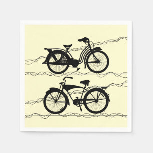 Bicycle Bicycle Black 1 Napkin