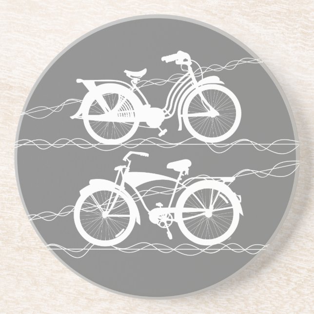 Bicycle Bicycle White Coaster (Front)