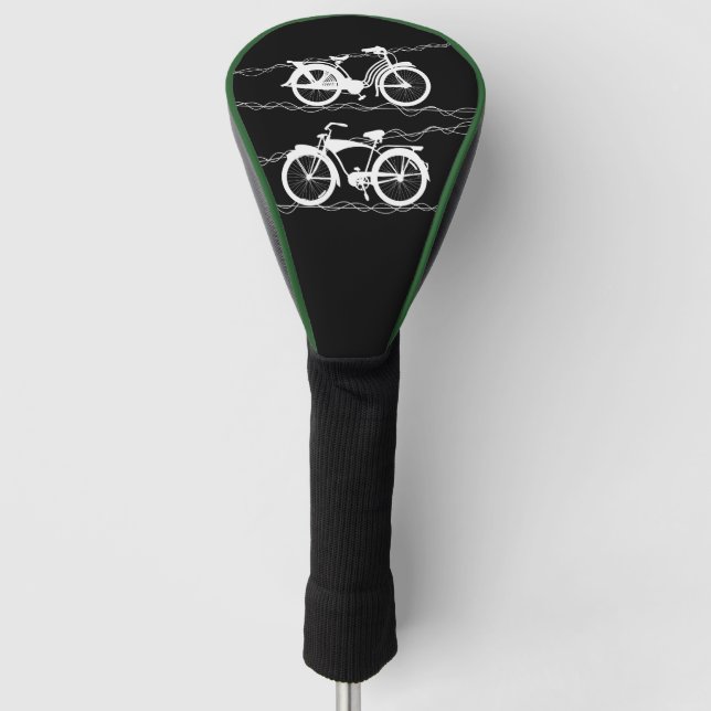 Bicycle Bicycle White Golf Head Cover (Front)