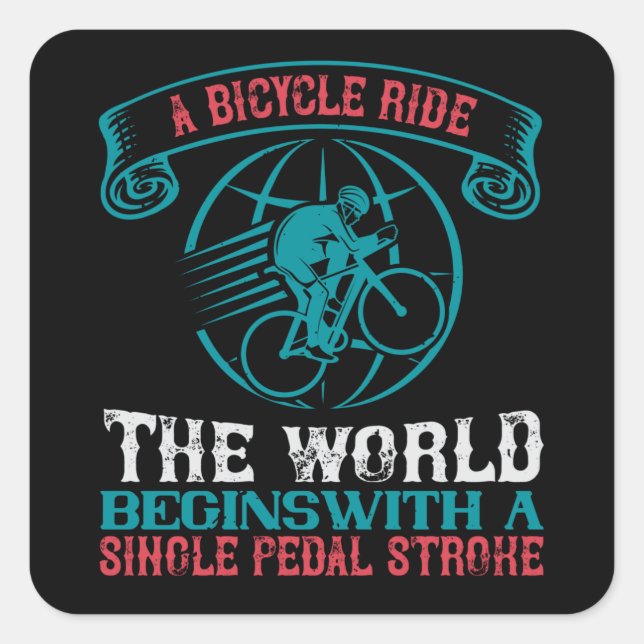 Bicycle - Bike Lover Square Sticker (Front)