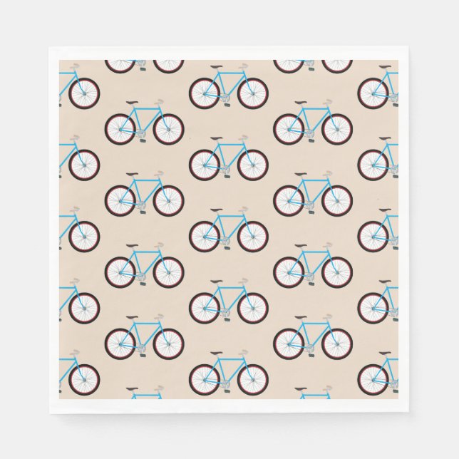 Bicycle Bike Pattern Party  Napkin (Front)