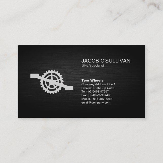 Bicycle Bike Repair Cyclist Business Card (Front)