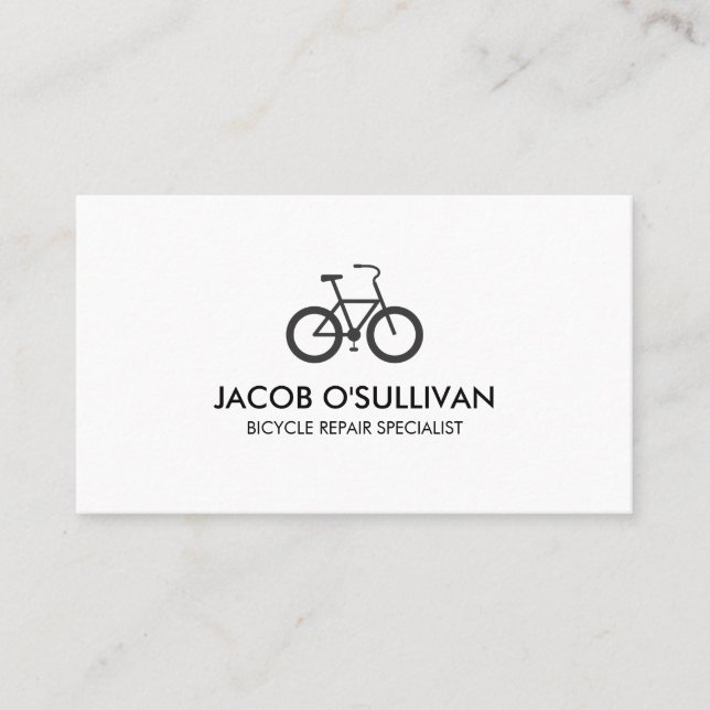 Bicycle Bike Repair Cyclist Business Card (Front)