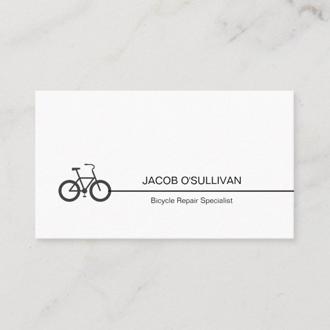 Bicycle Bike Repair Cyclist Business Card (Front)