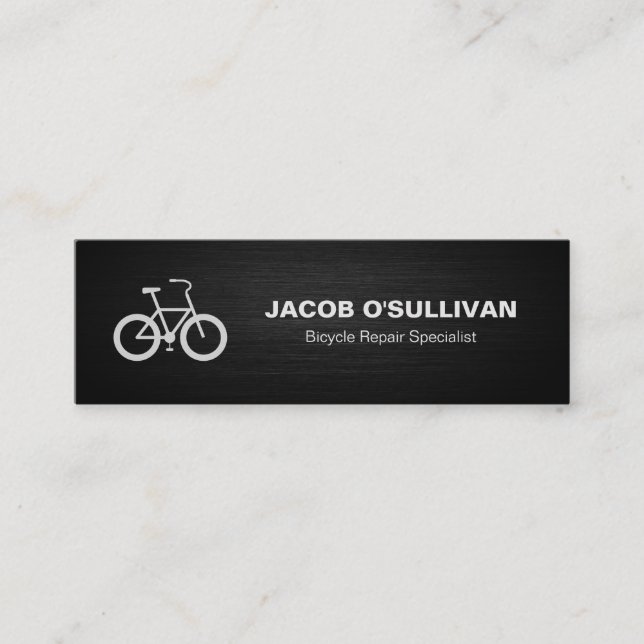 Bicycle Bike Repair Cyclist Mini Business Card (Front)