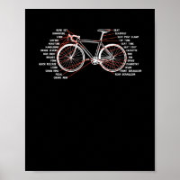 Bicycle Biker Cycling Anatomy Road Bike Parts Whee