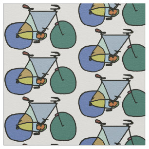 bicycle - biking + bike fabric