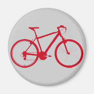 bicycle - biking + bike magnet