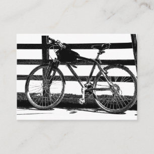 Bicycle/Black & White Photographic Image Business Card