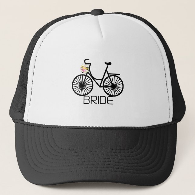 Bicycle Bride Tshirts and Gifts Trucker Hat (Front)