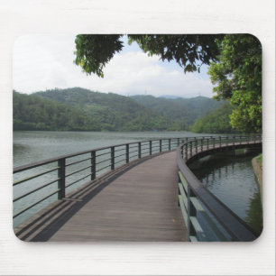 Bicycle Bridge Over Water Mouse Pad