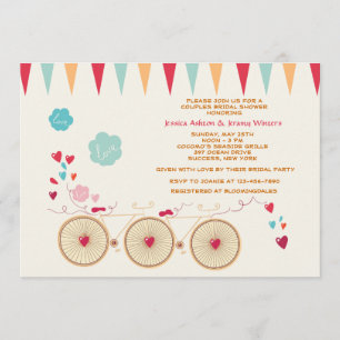 Bicycle Built for Two Invitation
