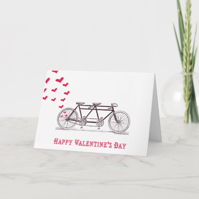 Bicycle Built for Two Valentine's Day Card (Front)