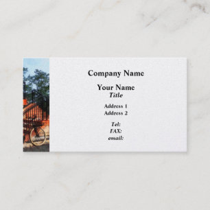 Bicycle by Train Station Business Card