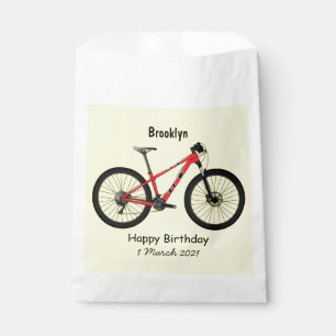 Bicycle cartoon illustration favour bag