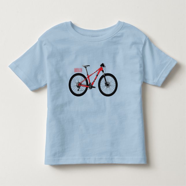 Bicycle cartoon illustration toddler T-Shirt (Front)