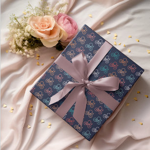 Bicycle Cartoon Pattern Wrapping Paper