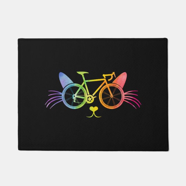 Bicycle Cat Lgbt Doormat (Front)