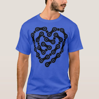 Bicycle chain cyclist heart love  T-Shirt
