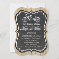 Bicycle Chalkboard Style Rustic Country Typography