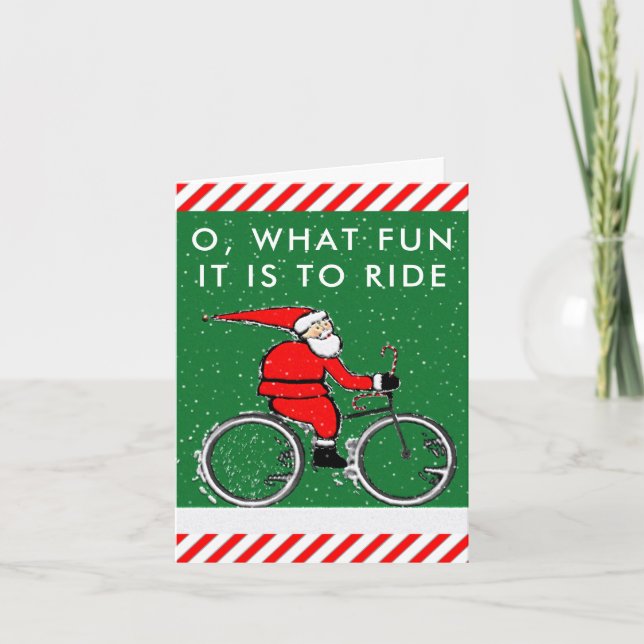 bicycle Christmas cards (Front)