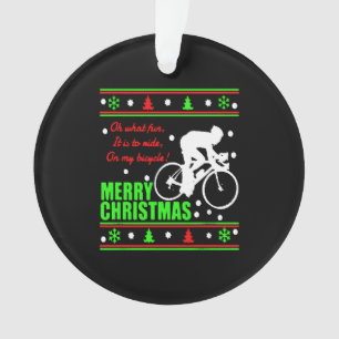 Bicycle Christmas Shirt Ornament