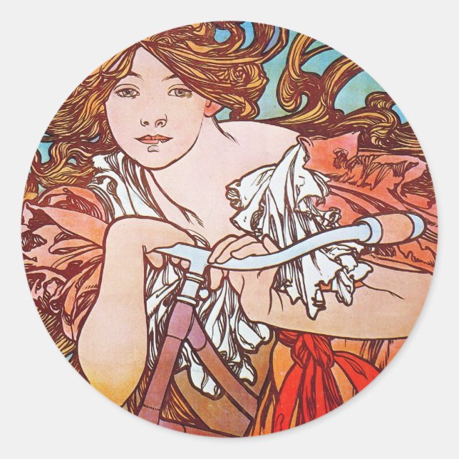 Bicycle Classic Round Sticker (Front)