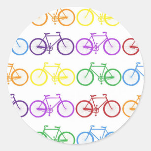 bicycle classic round sticker