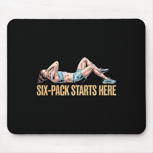 Bicycle Crunch Exercise Bodybuilding Fitness Worko Mouse Pad (Front)