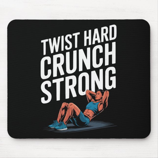 Bicycle Crunch Exercise Bodybuilding Fitness Worko Mouse Pad (Front)