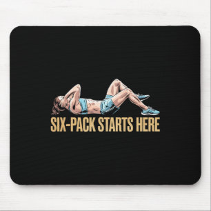 Bicycle Crunch Exercise Bodybuilding Fitness Worko Mouse Pad