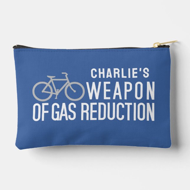 Bicycle custom name & colour accessory pouch (Back)