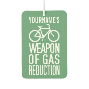 Bicycle custom name & colour air freshner car air freshener