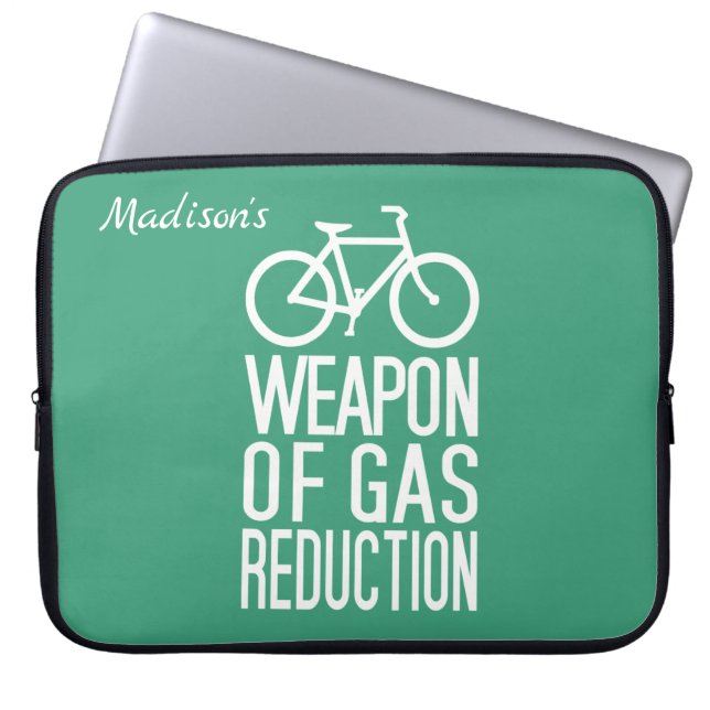Bicycle custom name & colour laptop sleeves (Front)
