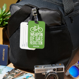 Bicycle custom name & colour luggage tag
