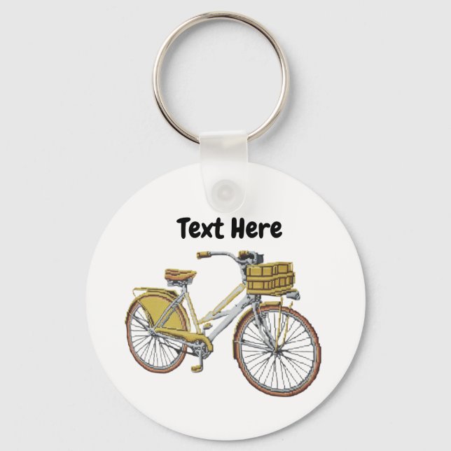Bicycle Custom NAME Keychain (Front)