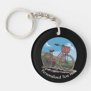 Bicycle Custom NAME Keychain