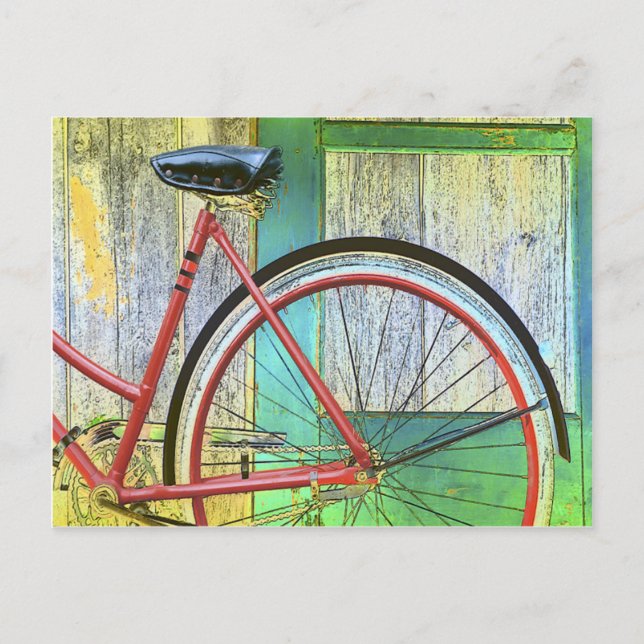 Bicycle Cycle Bicycling Cycling Old Shed Postcard (Front)