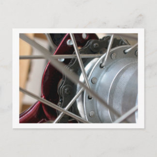 Bicycle Cycle Bicycling Cycling Rear Wheel Spokes Postcard